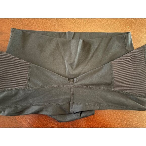 ZYIA Active Momentum Brilliant Hi-Rise 7/8 Ribbed Moto Leggings Black Size 8-10 - Picture 9 of 9